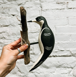 Handpainted Downy Woodpecker Wall Hanging