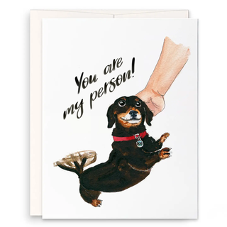 You Are My Person Wiener Dog Card