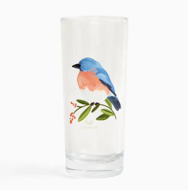 Eastern Bluebird Tall Juice Glass