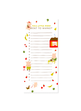 Piggy Market Grocery List Pad