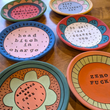 Load image into Gallery viewer, Matte Terracotta Handpainted Fun Worded Ring Dish - Assorted
