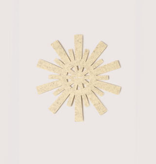 Merino Felt Starburst Trivet - Champagne