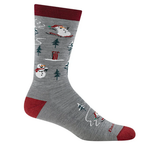 Darn Tough Men's Sled Head Lifestyle Socks - Gray 6124