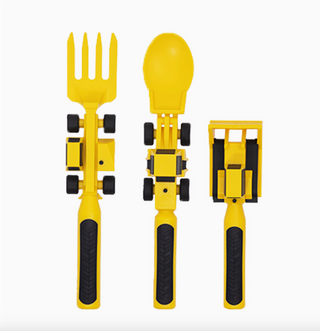 Kid's Construction Utensils Set of 3 - Yellow
