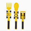 Load image into Gallery viewer, Kid's Construction Utensils Set of 3 - Yellow
