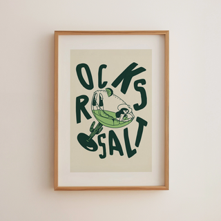 Cowgirl & Margarita Print - 11x14