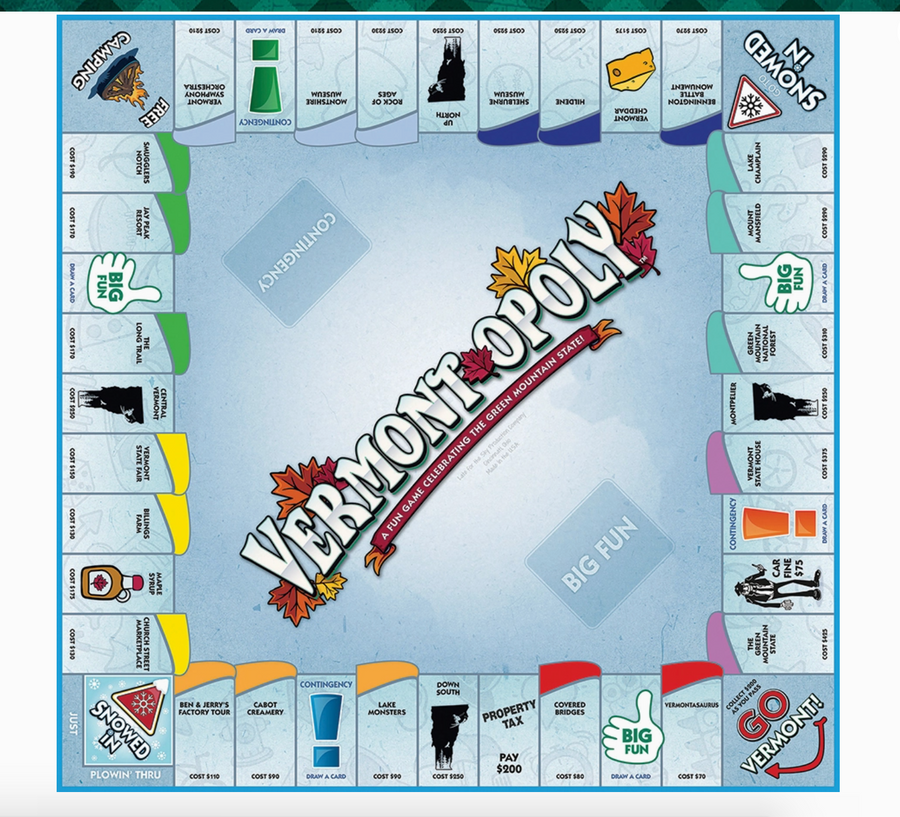 Vermontopoly Board Game
