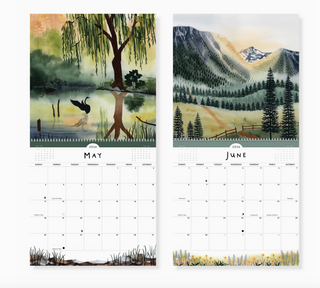 2026 Large Wall Calendar Morning + Evening