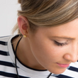 Load image into Gallery viewer, Monkey Fist Earrings - 14k Gold Dipped