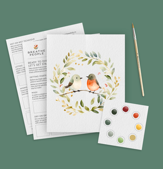 Winter Birds Watercolor Kit