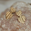 Load image into Gallery viewer, Empire Earrings - 14k Gold Vemeil