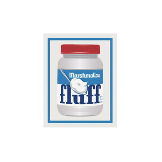 Fridgedoor Magnet Marshmallow Fluff Jar