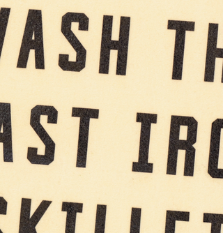 Don't Wash The Cast Iron Skillet Camp Flag