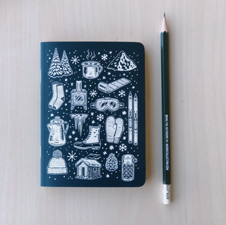 Mini Winter Time Notebook