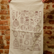 Load image into Gallery viewer, Camp Gear Tea Towel
