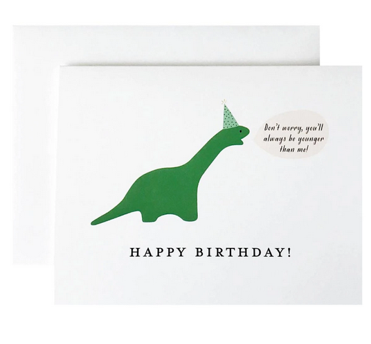 Don't Worry Dinosaur Birthday Card - PW5
