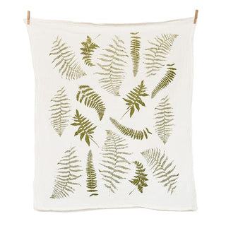 Fern Fronds Flour Sack Kitchen Towel