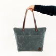 Load image into Gallery viewer, Red House Medium Zip Tote