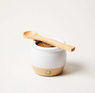 Farmhouse Pottery Pickle Pot With Spoon