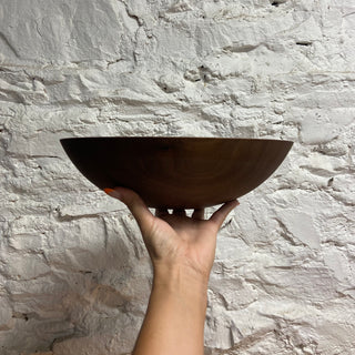Vermont-Made Black Walnut Salad Bowl - 12IN