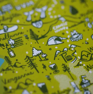 Vermont Map Print - 11x14