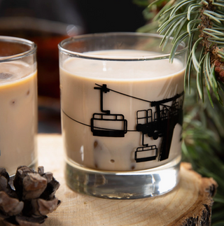 Ski Lift Rocks Glass- pickup only