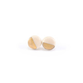 Porcelain Tiny Pebble Stud