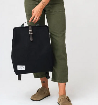 Canvas Utility Backpack - Black