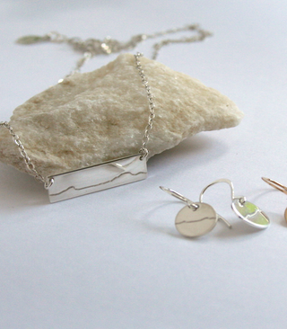 Mount Mansfield Dangle Disc Earrings