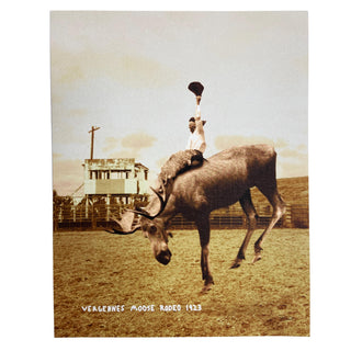 This is Vermont Print Series - "Vergennes Moose Rodeo" 11x14