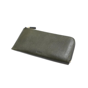 Long Leather Zip Wallet