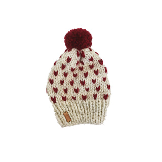 Made in Vermont Knitted Hearts Hat