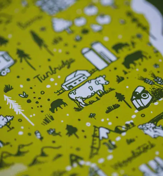 Vermont Map Print - 11x14