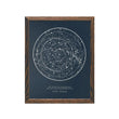 Load image into Gallery viewer, Carl Sagan Star Chart Print - 11 x 14