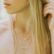 Load image into Gallery viewer, Camel's Hump Bar Necklace - Sterling Silver