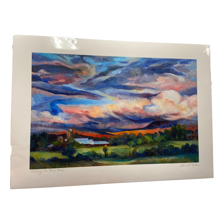PICKUP ONLY Evening on Pond Road Print - 24x17