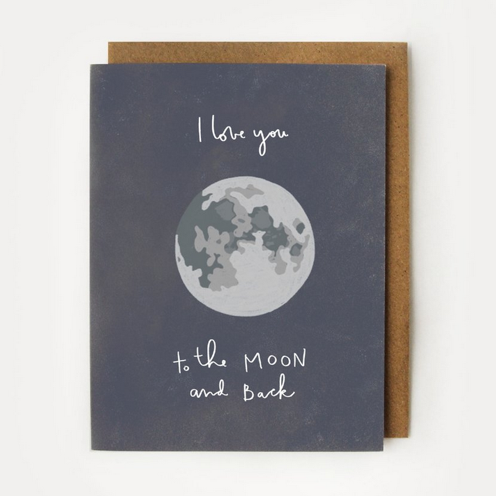 Love You To The Moon And Back Card - RB1