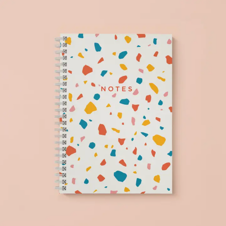 Spiral Blank Notebook - Modern Terrazzo