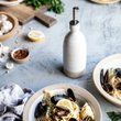 Load image into Gallery viewer, Farmhouse Pottery Medium Olive Oil Bottle