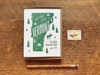 Greetings from Vermont Single Card - NP2
