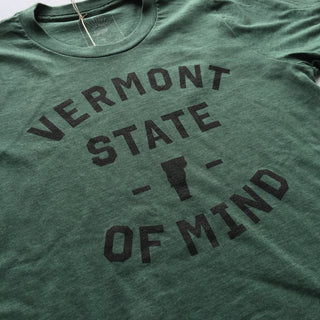 Vermont State of Mind Green Tee