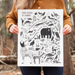 Load image into Gallery viewer, Wild Animals of Vermont Print - 16x20