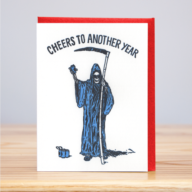 Cheers To Another Year Reaper Card - HB5
