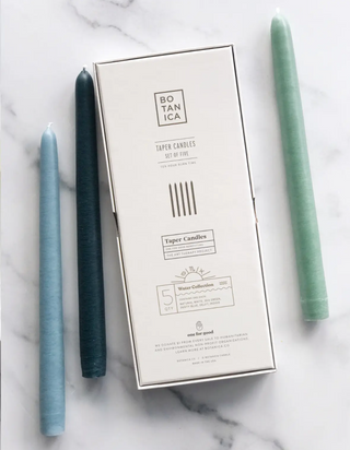 Zodiac Taper 5 Pack Candles - Water