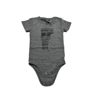 Kid's Mountains of Vermont Onesie in Dark Grey