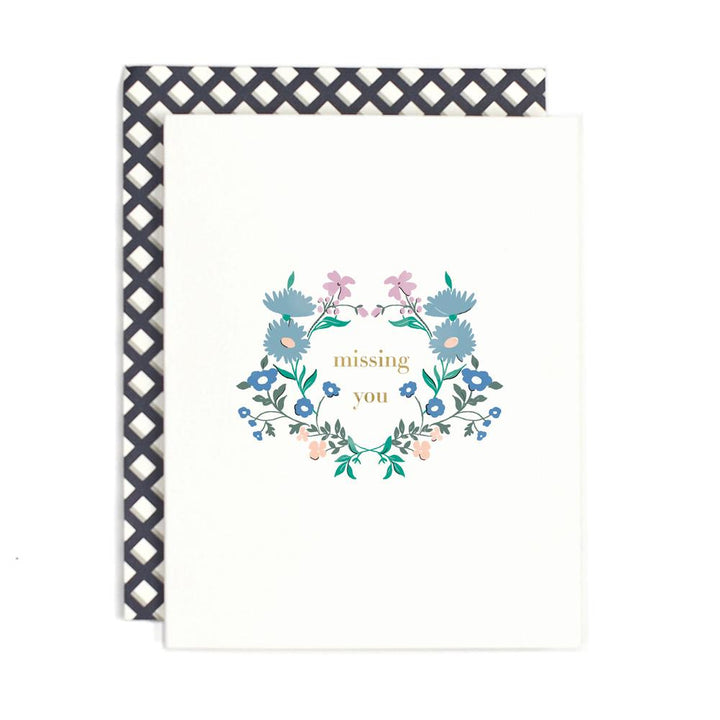 Missing You Floral Card - AH8