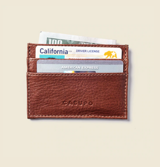 Slim Horizontal Wallet - Chocolate