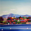 Load image into Gallery viewer, PICKUP ONLY This is Vermont Print Series 3 - "Burlington Summer" 20 x 20