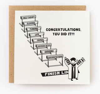 Congratulations You Did It Phd Graduation Card - KW4
