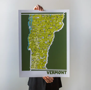 Vermont Map Print - 11x14